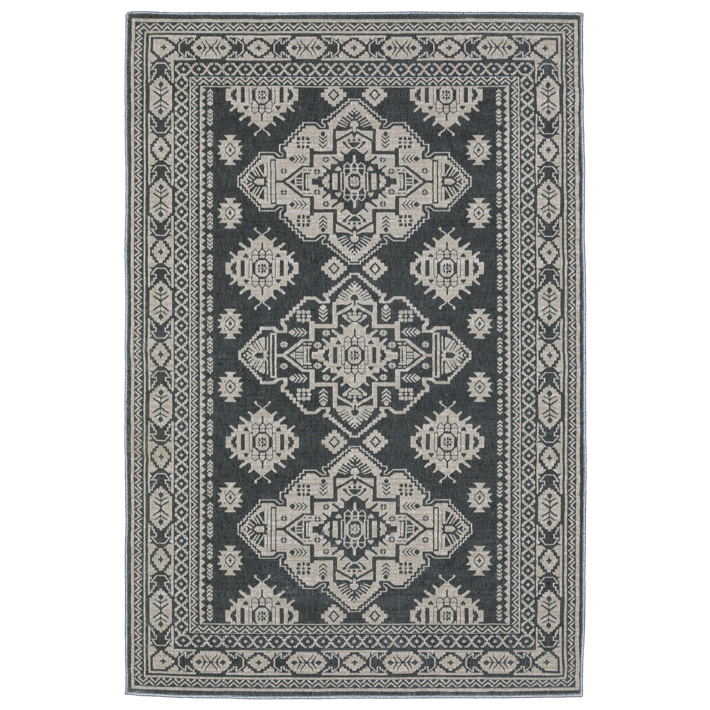 INTRIGUE INT05 Blue Rug - ORIENTAL WEAVERS