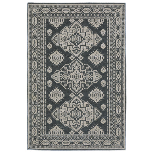 INTRIGUE INT05 Blue Rug - ORIENTAL WEAVERS