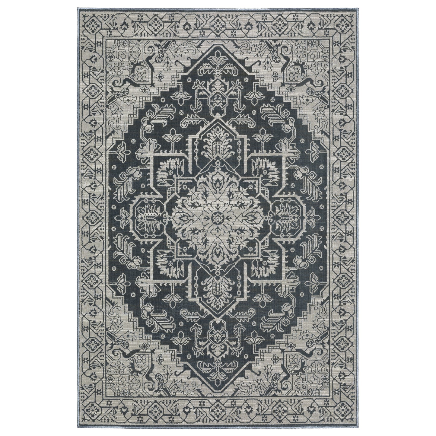 INTRIGUE INT07 Blue Rug - ORIENTAL WEAVERS