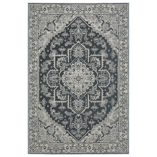 INTRIGUE INT07 Blue Rug - ORIENTAL WEAVERS