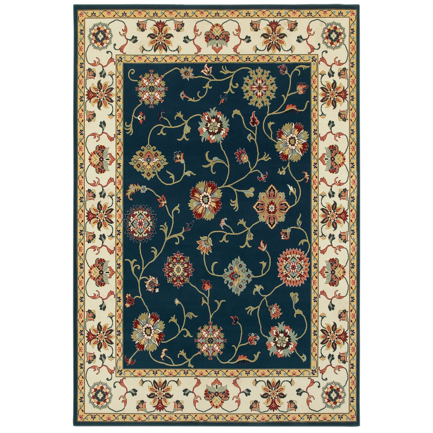 KASHAN 2336B Navy Rug - ORIENTAL WEAVERS