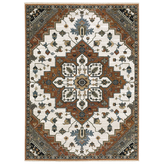 KEIRA KEI03 Rust Rug - ORIENTAL WEAVERS