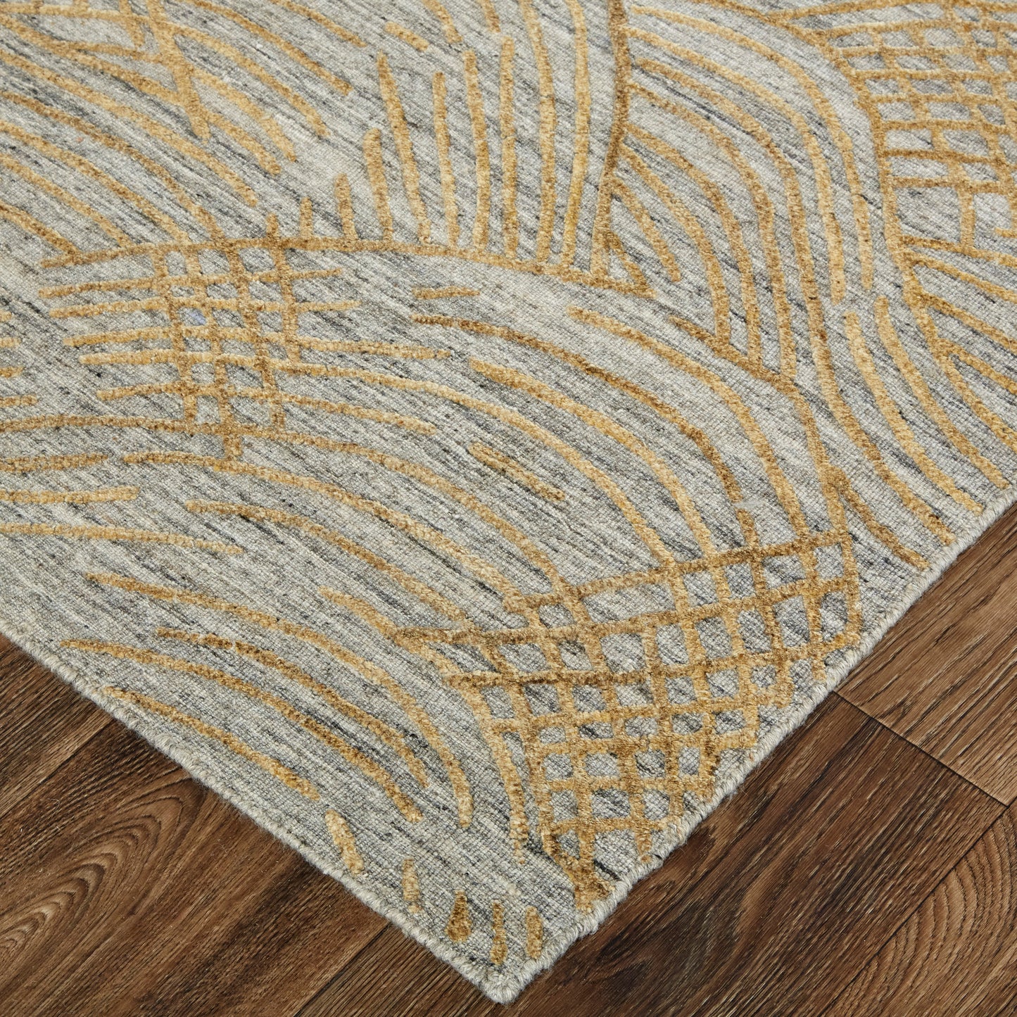 Taunton Transitional/Casual Gold/Gray Accent Rug  Feizy Rugs Small Parcel,Feizy Rugs,Taunton,Gold/Gray,2' x 3',Accent Rug,Viscose/Wool,Transitional/Casual,India