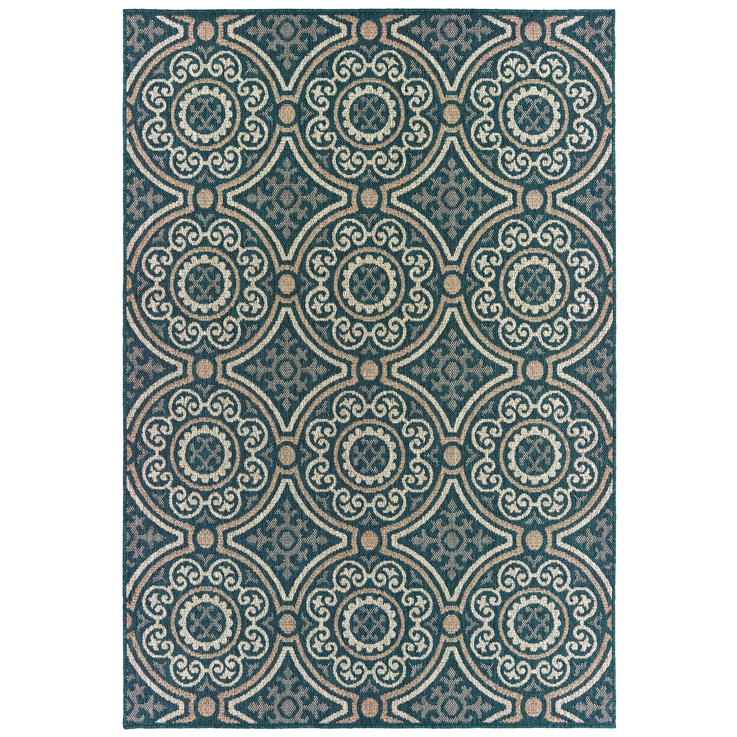 LATITUDE 609B3 Blue Rug - ORIENTAL WEAVERS