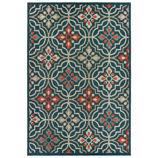 LATITUDE 709B3 Blue Rug - ORIENTAL WEAVERS