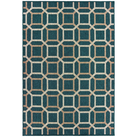 LATITUDE 806B3 Blue Rug - ORIENTAL WEAVERS