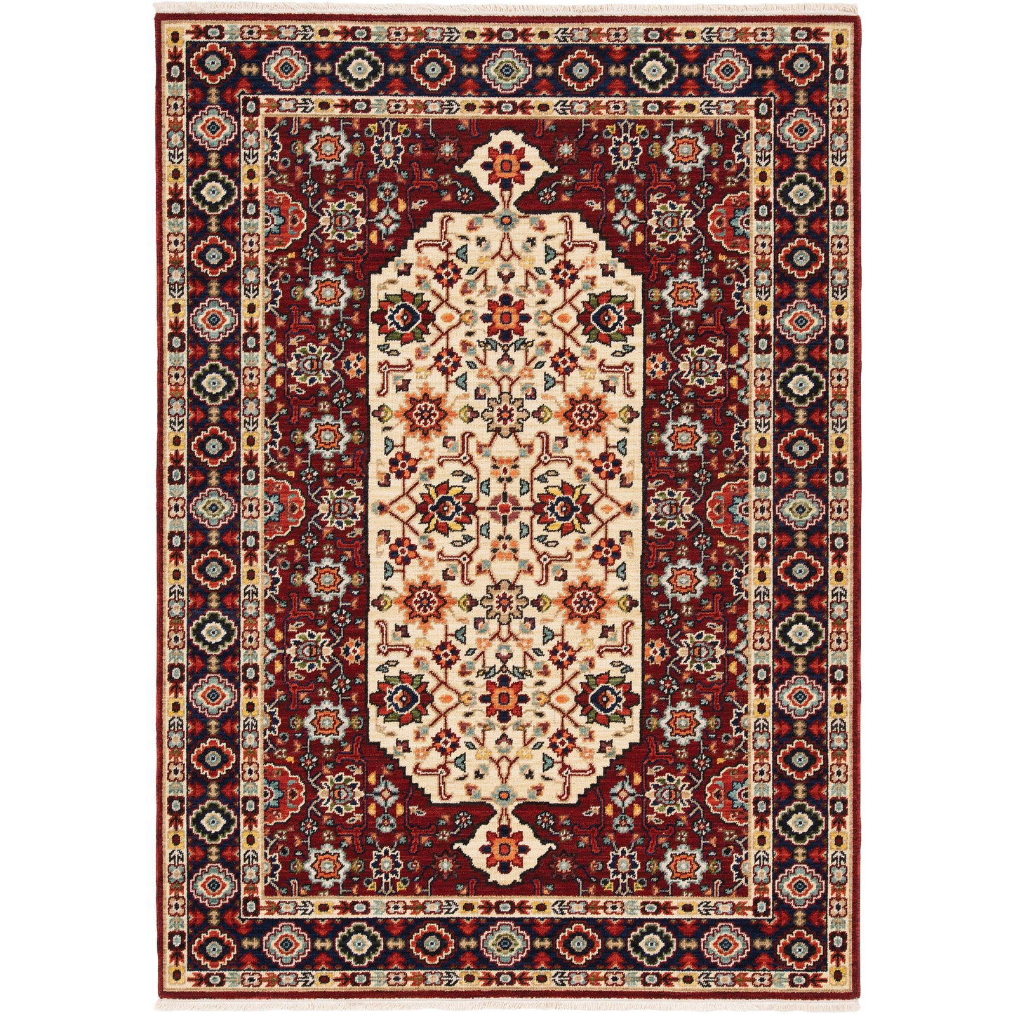 LILIHAN 1802W Red Rug - ORIENTAL WEAVERS