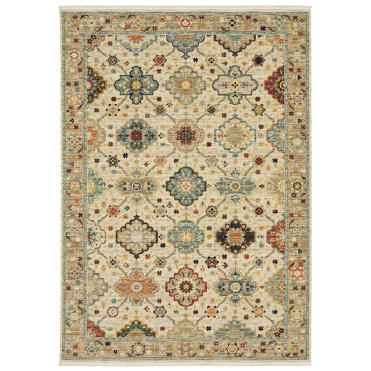 LILIHAN 4601W Beige Rug - ORIENTAL WEAVERS