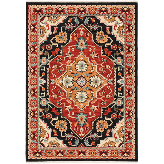 LILIHAN 4929A Black Rug - ORIENTAL WEAVERS