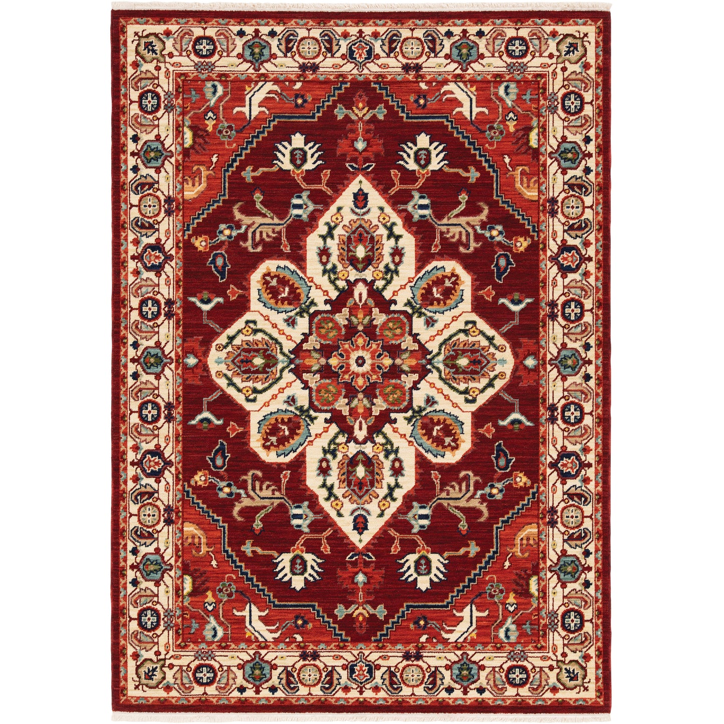 LILIHAN 5502C Red Rug - ORIENTAL WEAVERS