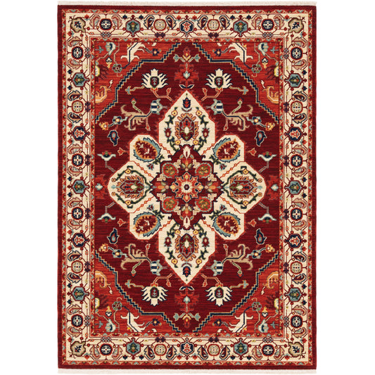 LILIHAN 5502C Red Rug - ORIENTAL WEAVERS