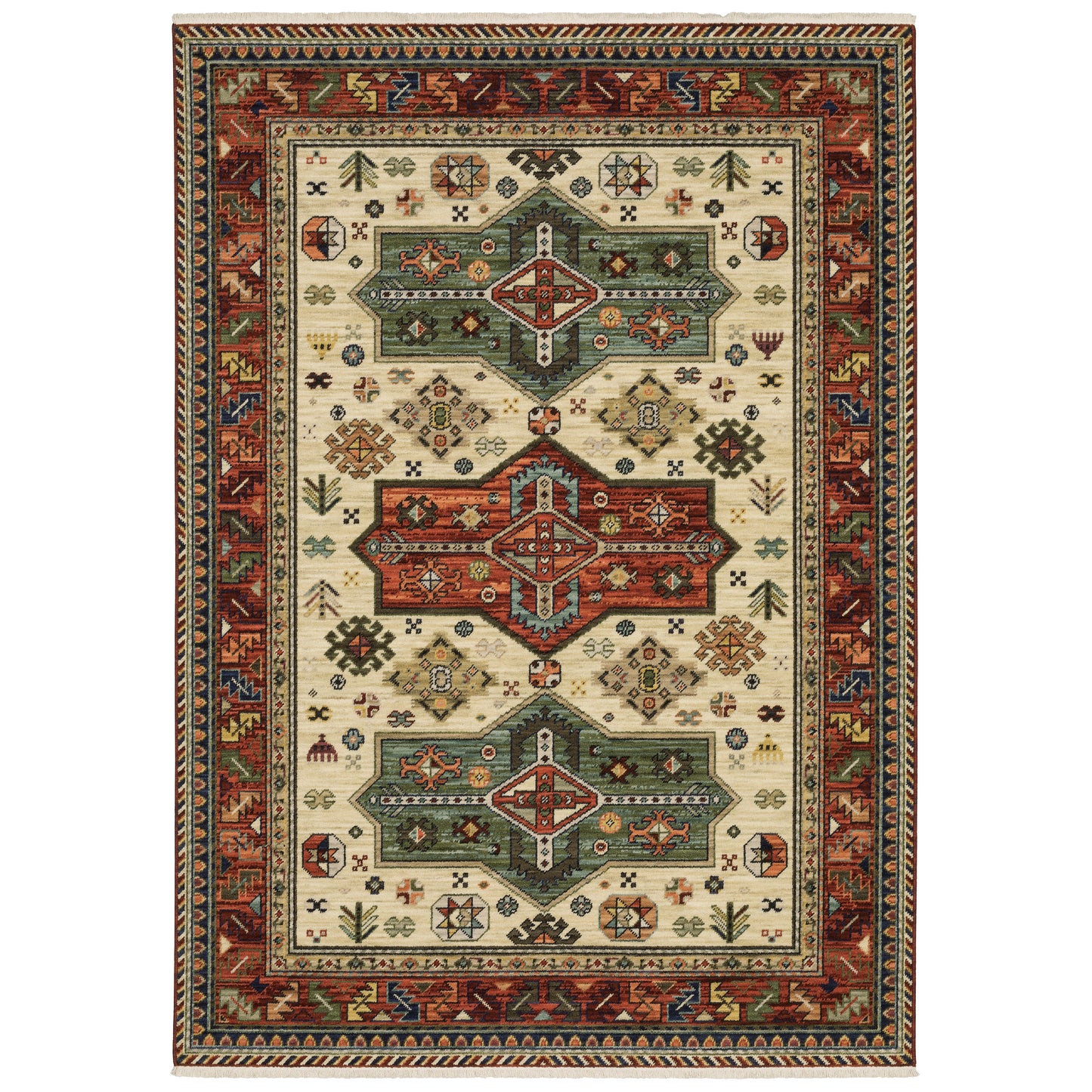 LILIHAN 8022R Red Rug - ORIENTAL WEAVERS