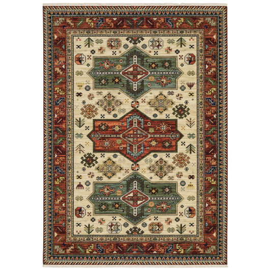 LILIHAN 8022R Red Rug - ORIENTAL WEAVERS