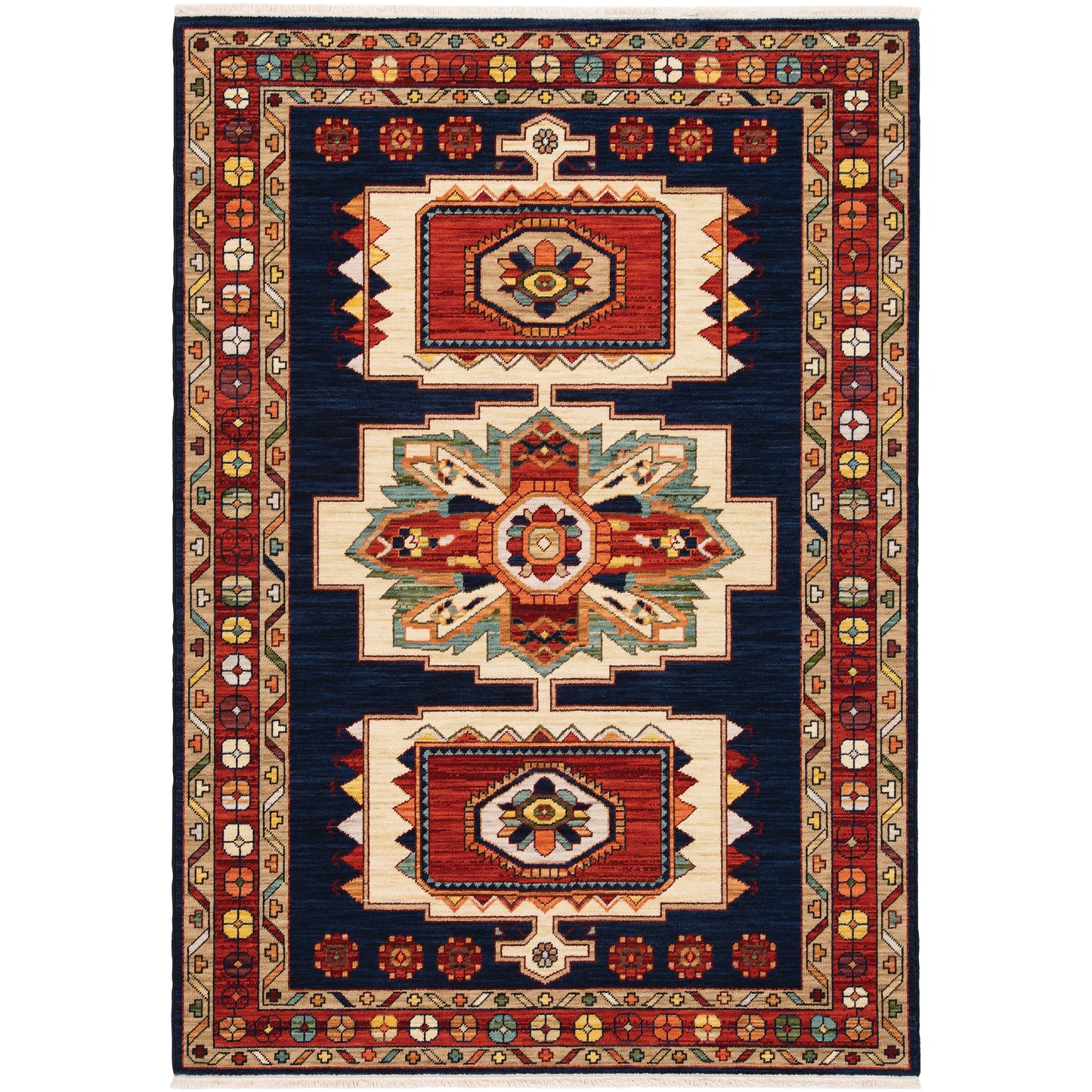 LILIHAN 090B6 Blue Rug - ORIENTAL WEAVERS