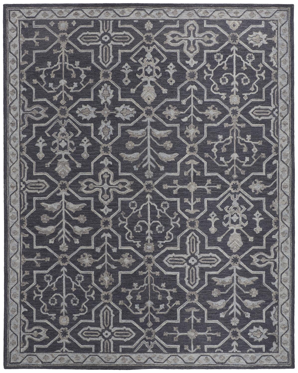 Fallon Traditional/Classic Blue/Gray Accent Rug  Feizy Rugs Small Parcel,Feizy Rugs,Fallon,Blue/Gray,2' x 3',Accent Rug,Wool,Traditional/Classic,India