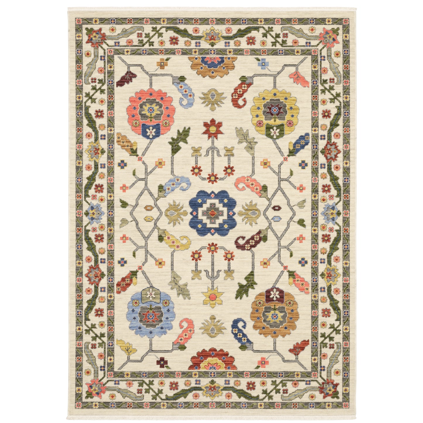 LUCCA 5506W Ivory Rug - ORIENTAL WEAVERS