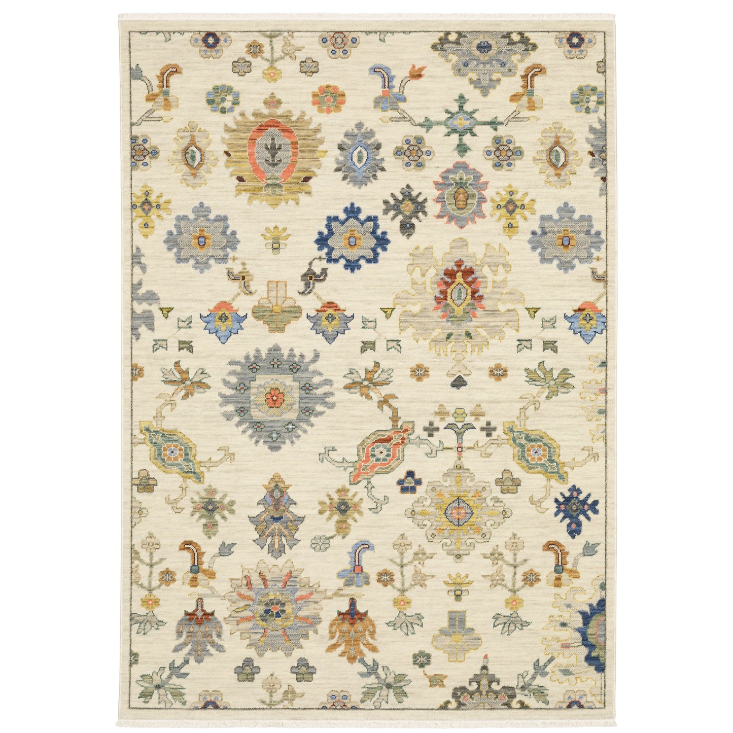 LUCCA 5507W Ivory Rug - ORIENTAL WEAVERS