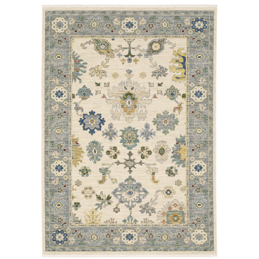 LUCCA 846H1 Ivory Rug - ORIENTAL WEAVERS