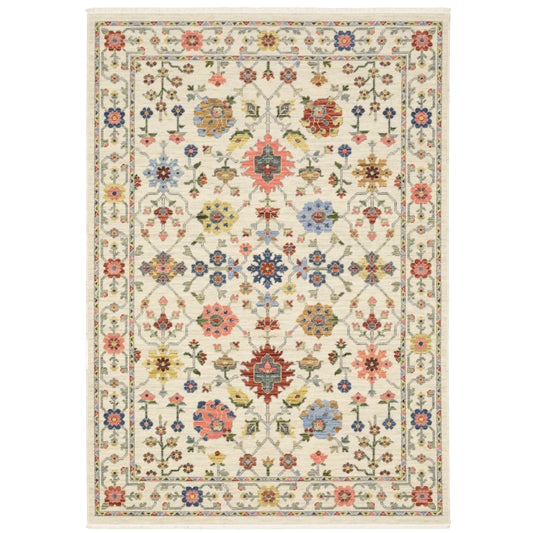 LUCCA 093W1 Ivory Rug - ORIENTAL WEAVERS