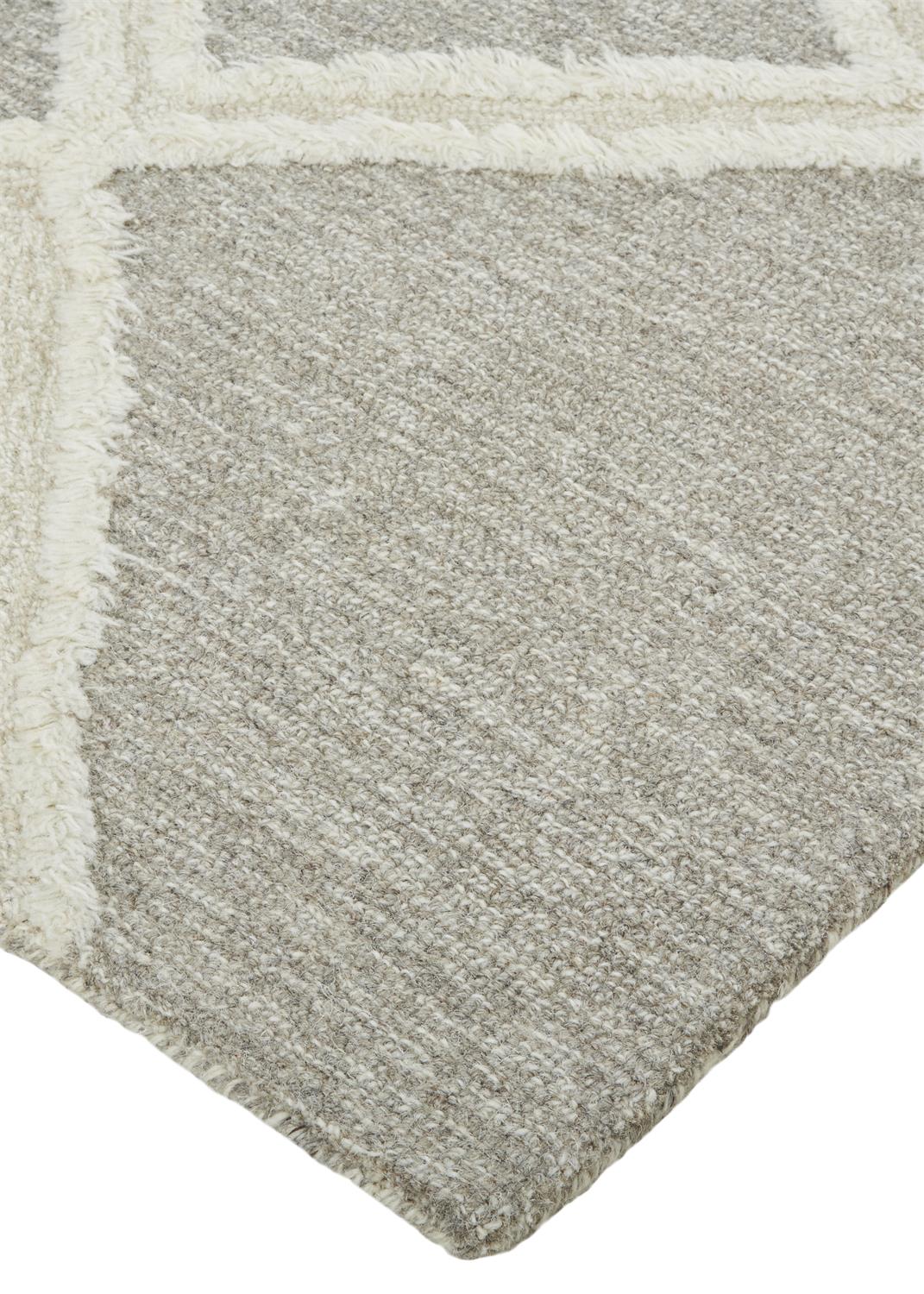 Anica Transitional/Bohemian & Eclectic/Natural Gray/Ivory Accent Rug