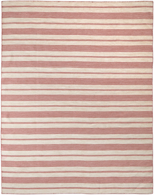 Duprine Transitional/Casual/Nautical & Coastal Red/Ivory Area Rug