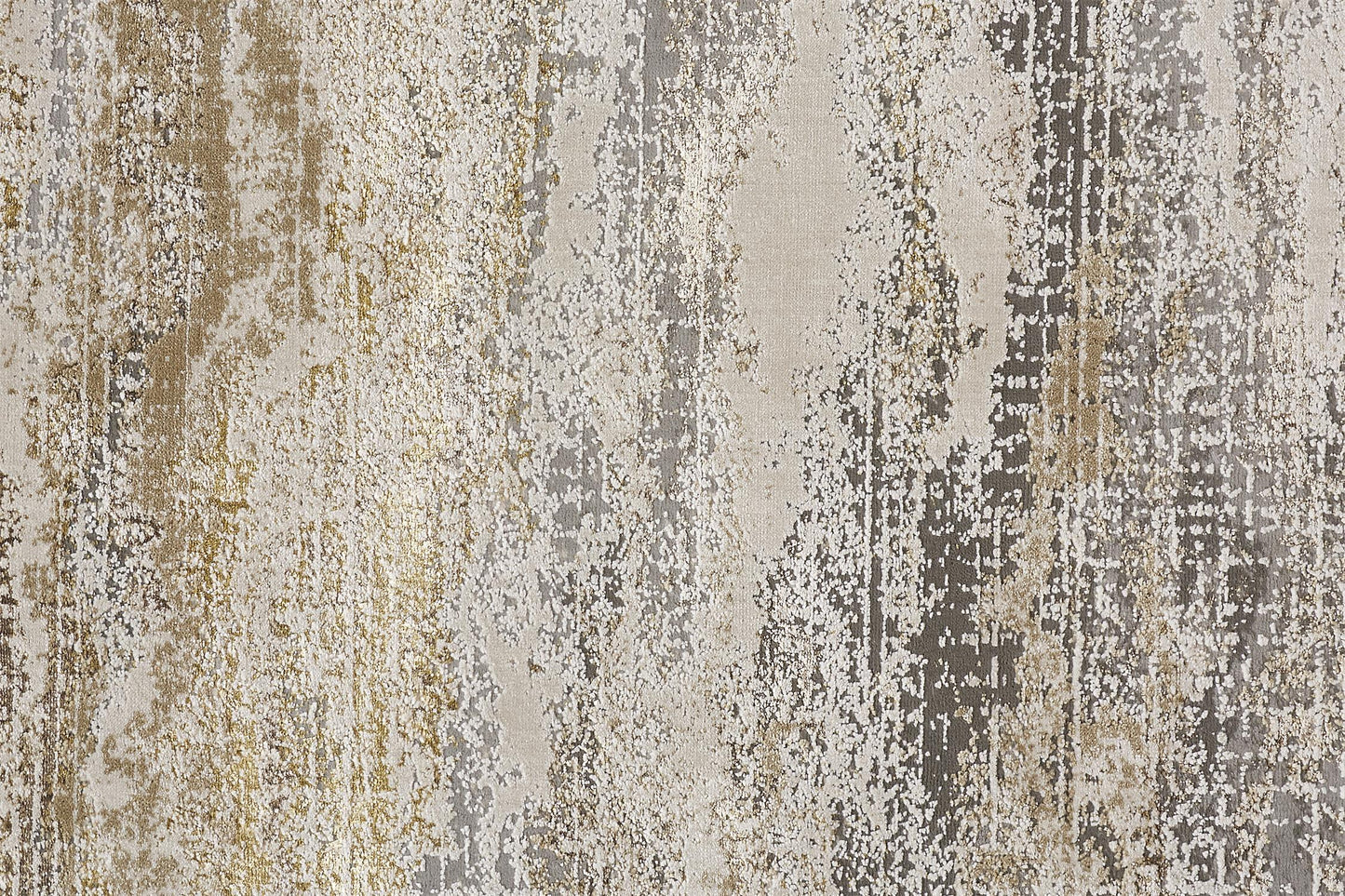 Aura Modern/Industrial Gold/Gray/Ivory Area Rug