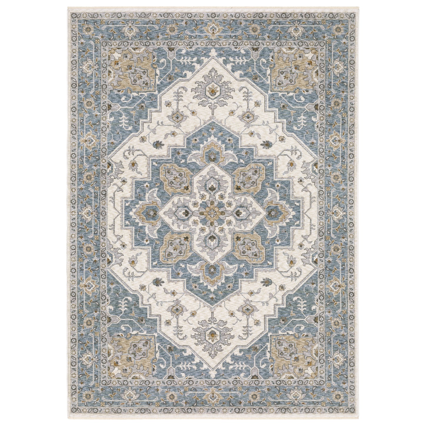 MAHARAJA 051F1 Blue Rug - ORIENTAL WEAVERS