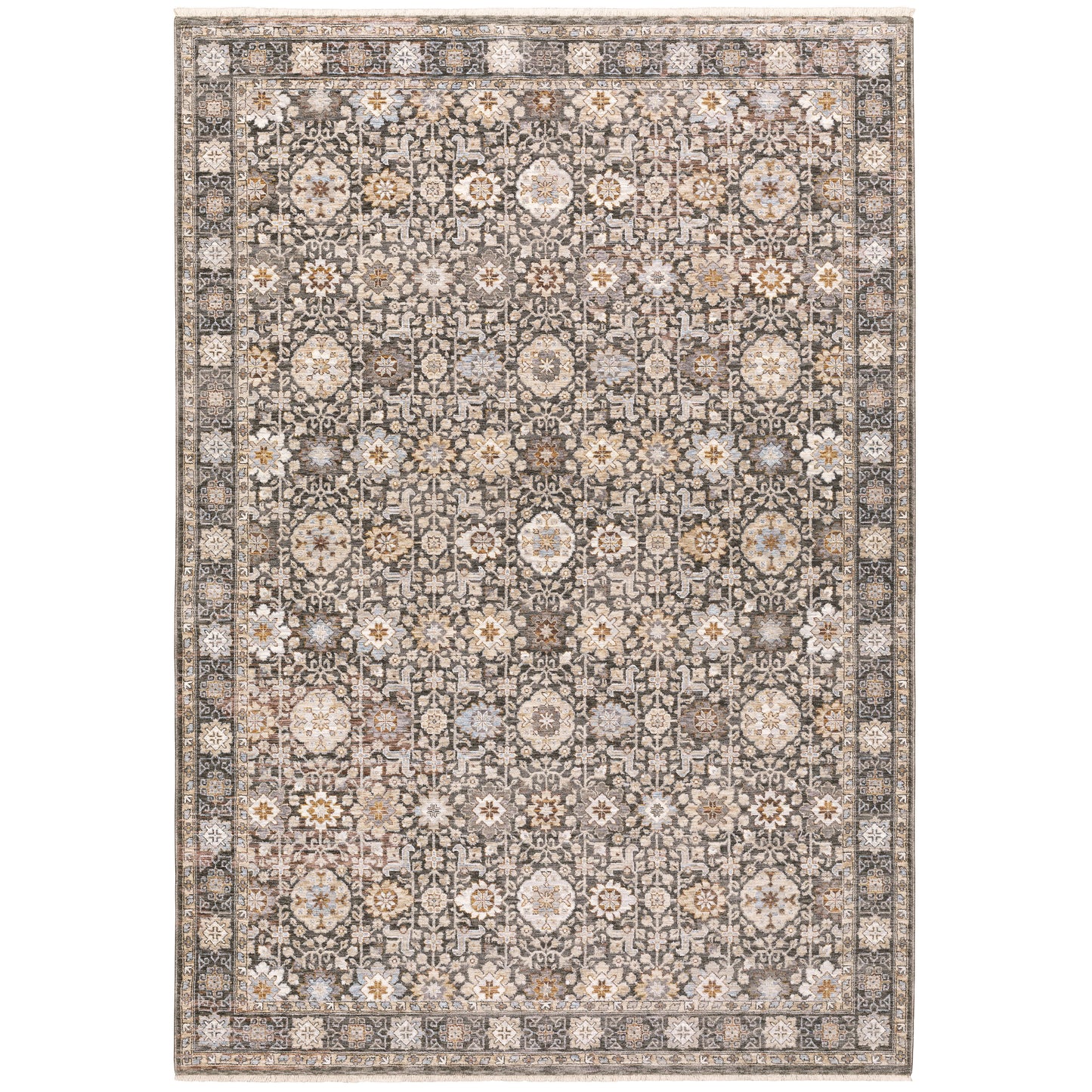 MAHARAJA 071N1 Charcoal Rug - ORIENTAL WEAVERS