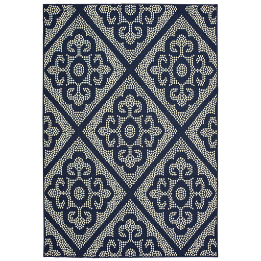 MARINA 3804B Navy Rug - ORIENTAL WEAVERS