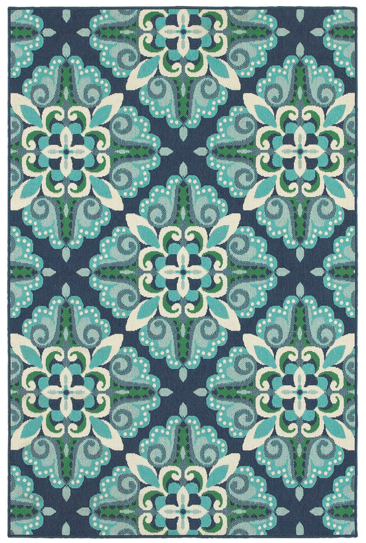 MERIDIAN 2206B Blue Rug - ORIENTAL WEAVERS