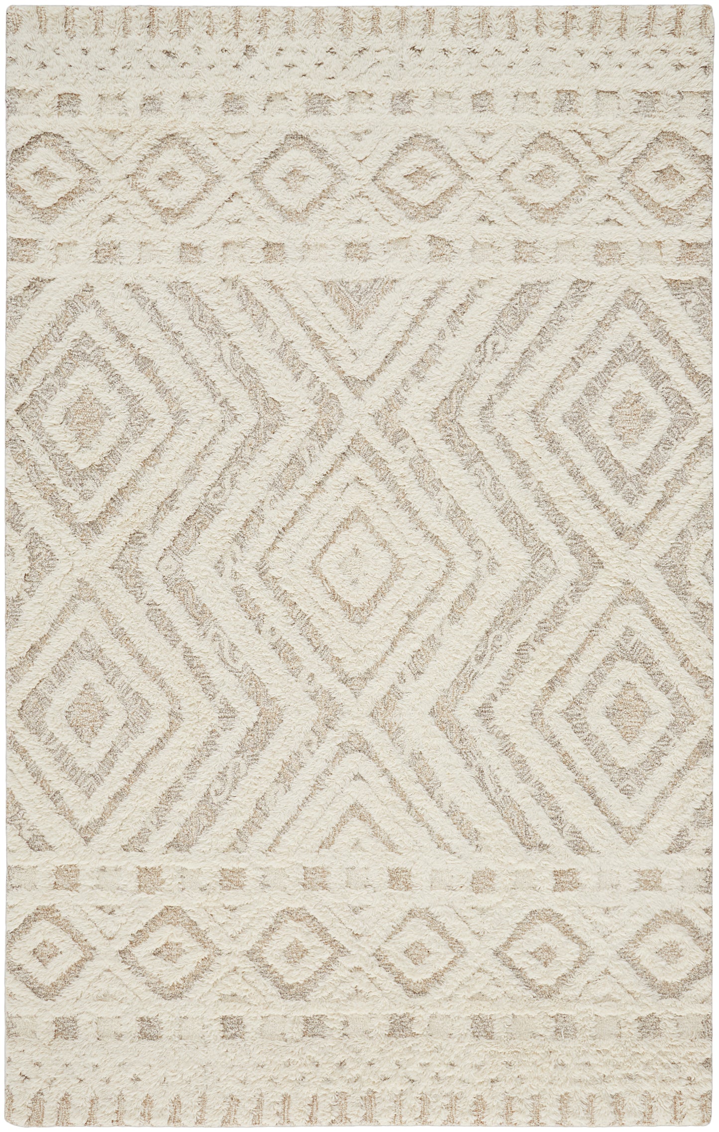 Anica Transitional/Farmhouse/Scandinavian Ivory/Tan Accent Rug