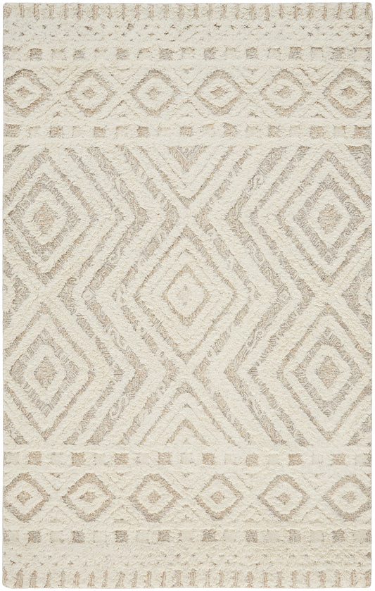 Anica Transitional/Farmhouse/Scandinavian Ivory/Tan Accent Rug