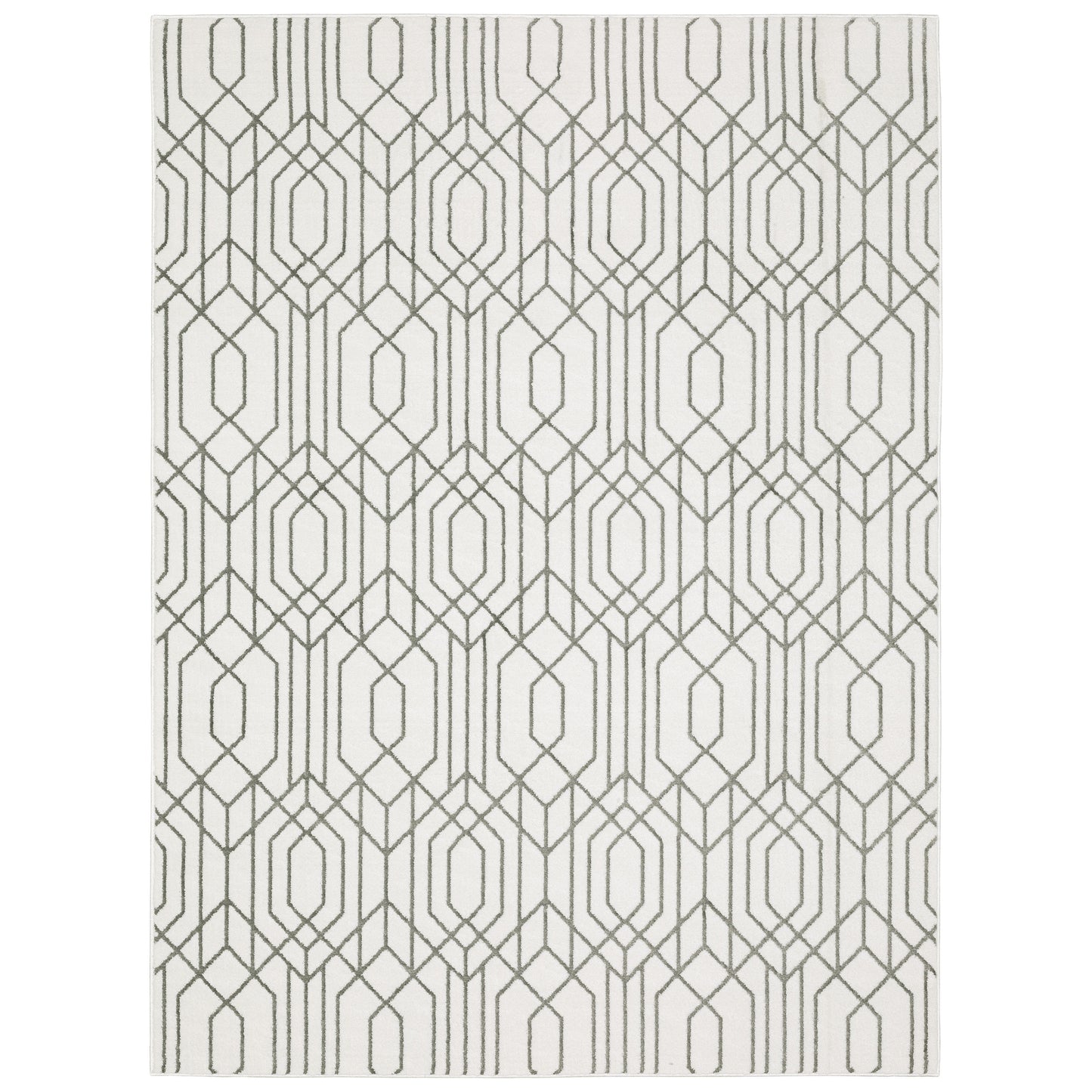 MONTECITO 4158W White Rug - ORIENTAL WEAVERS