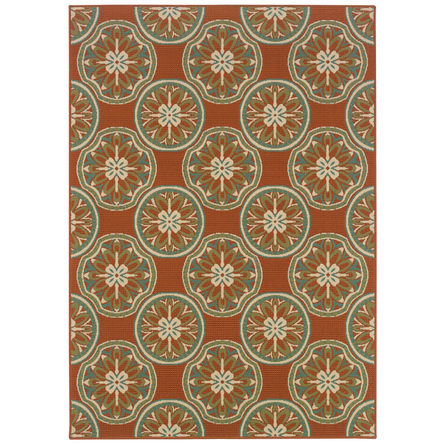 MONTEGO 8323D Rust Rug - ORIENTAL WEAVERS