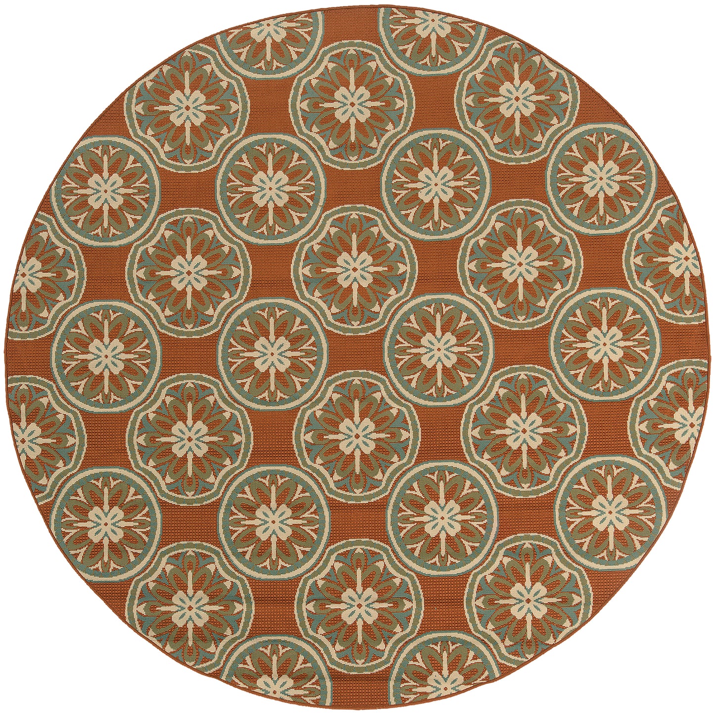 MONTEGO 8323D Rust Rug - ORIENTAL WEAVERS