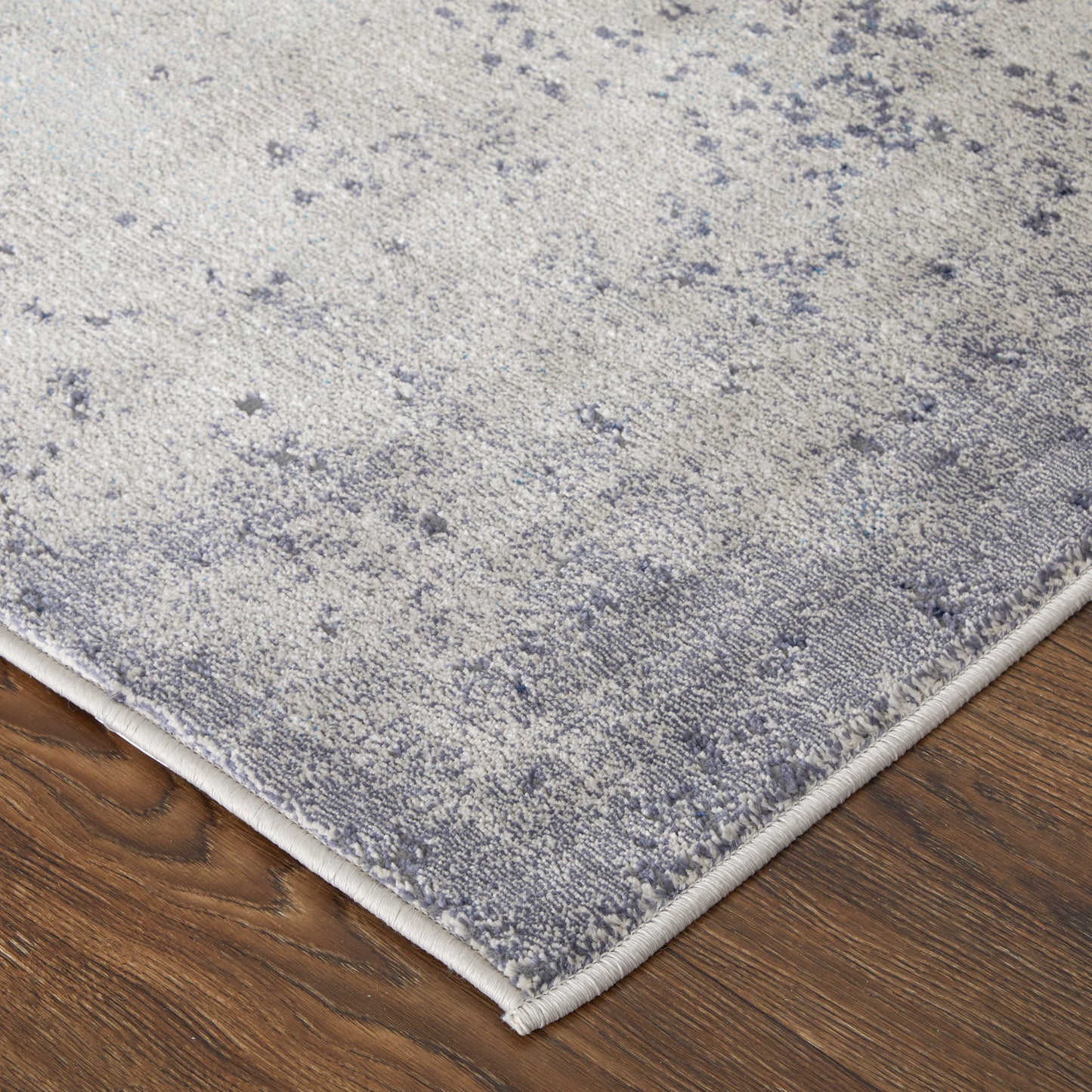 Astra Transitional/Industrial/Casual Blue/Ivory Area Rug