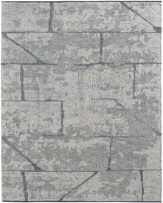 Alford Modern/Industrial Gray/Silver Area Rug