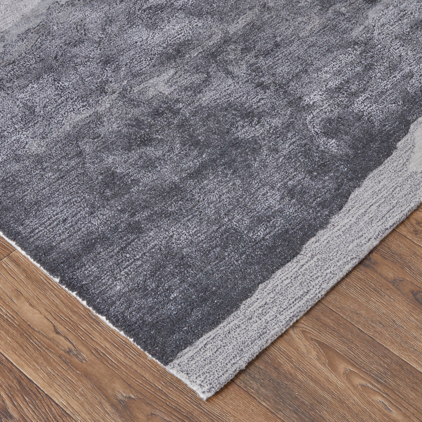 Anya Transitional/Industrial/Casual Gray/Blue/Ivory Accent Rug