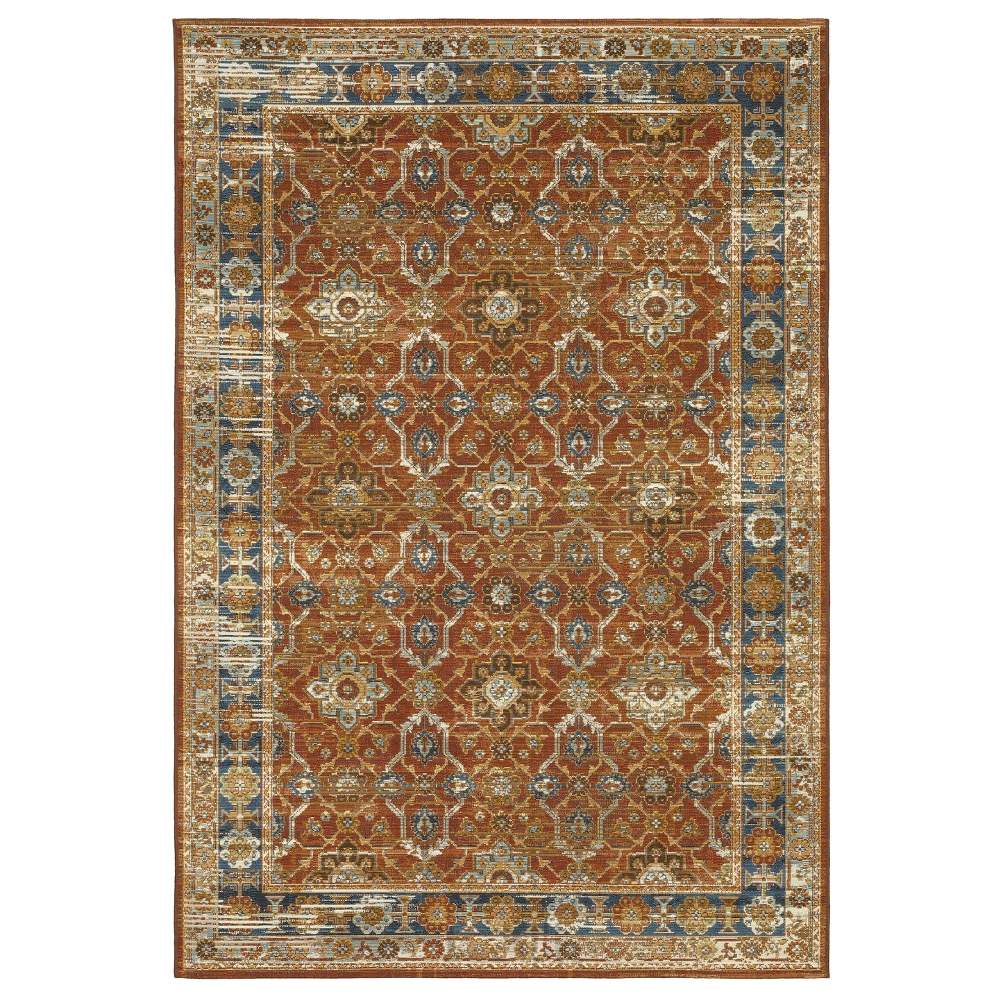 NAPLES 1204X Rust Rug - ORIENTAL WEAVERS