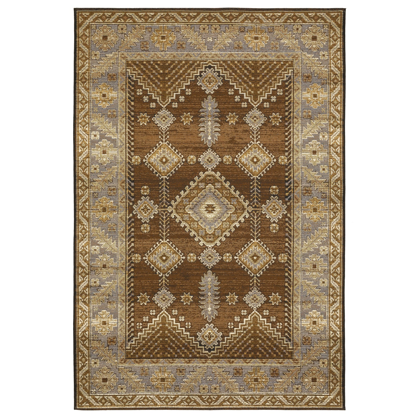 NAPLES 1441X Brown Rug - ORIENTAL WEAVERS