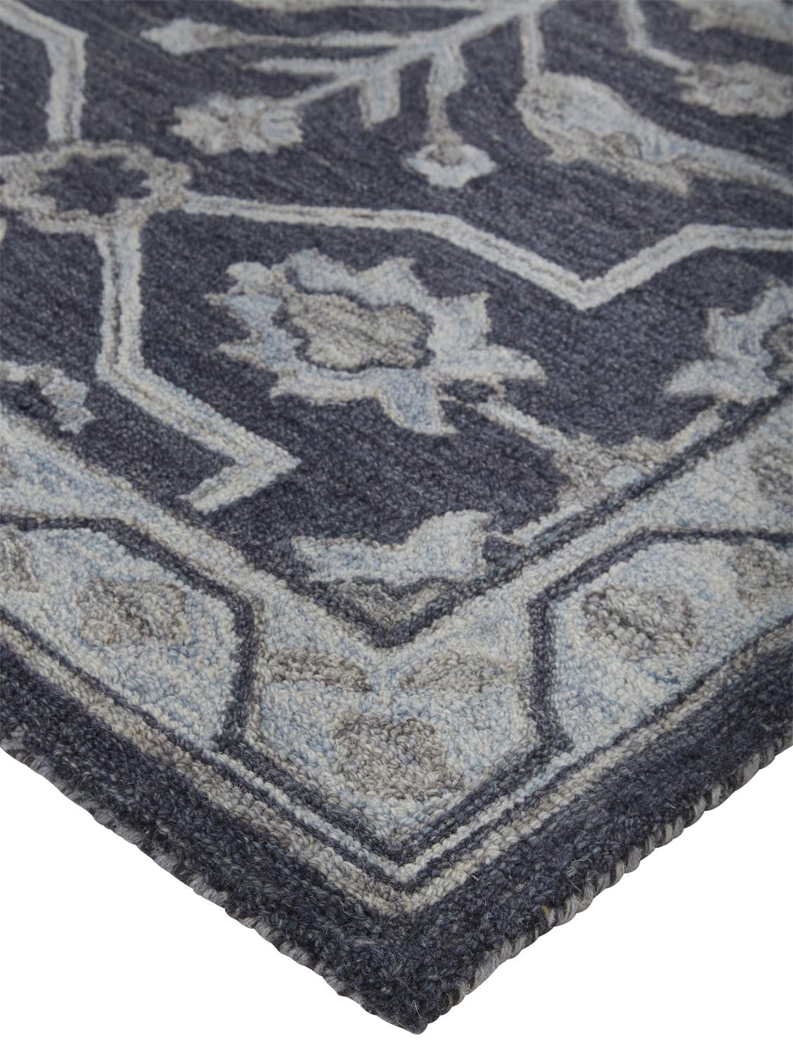 Fallon Traditional/Classic Blue/Gray Accent Rug  Feizy Rugs Small Parcel,Feizy Rugs,Fallon,Blue/Gray,2' x 3',Accent Rug,Wool,Traditional/Classic,India