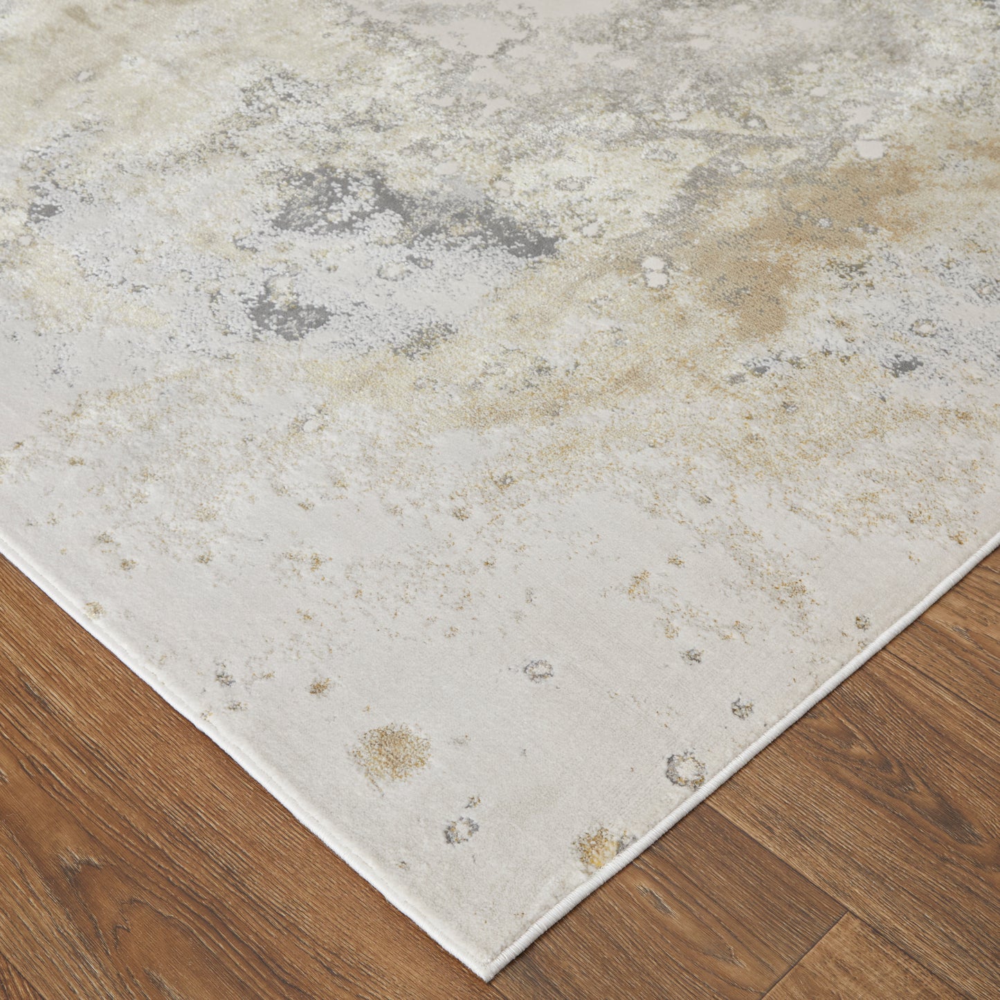 Astra Transitional/Industrial/Casual Gray/Gold/Ivory Runner  Feizy Rugs Small Parcel,Feizy Rugs,Astra,Gray/Gold/Ivory,2'10" x 7'10",Runner,Polyester/Polypropylene,Transitional/Industrial/Casual,Turkey