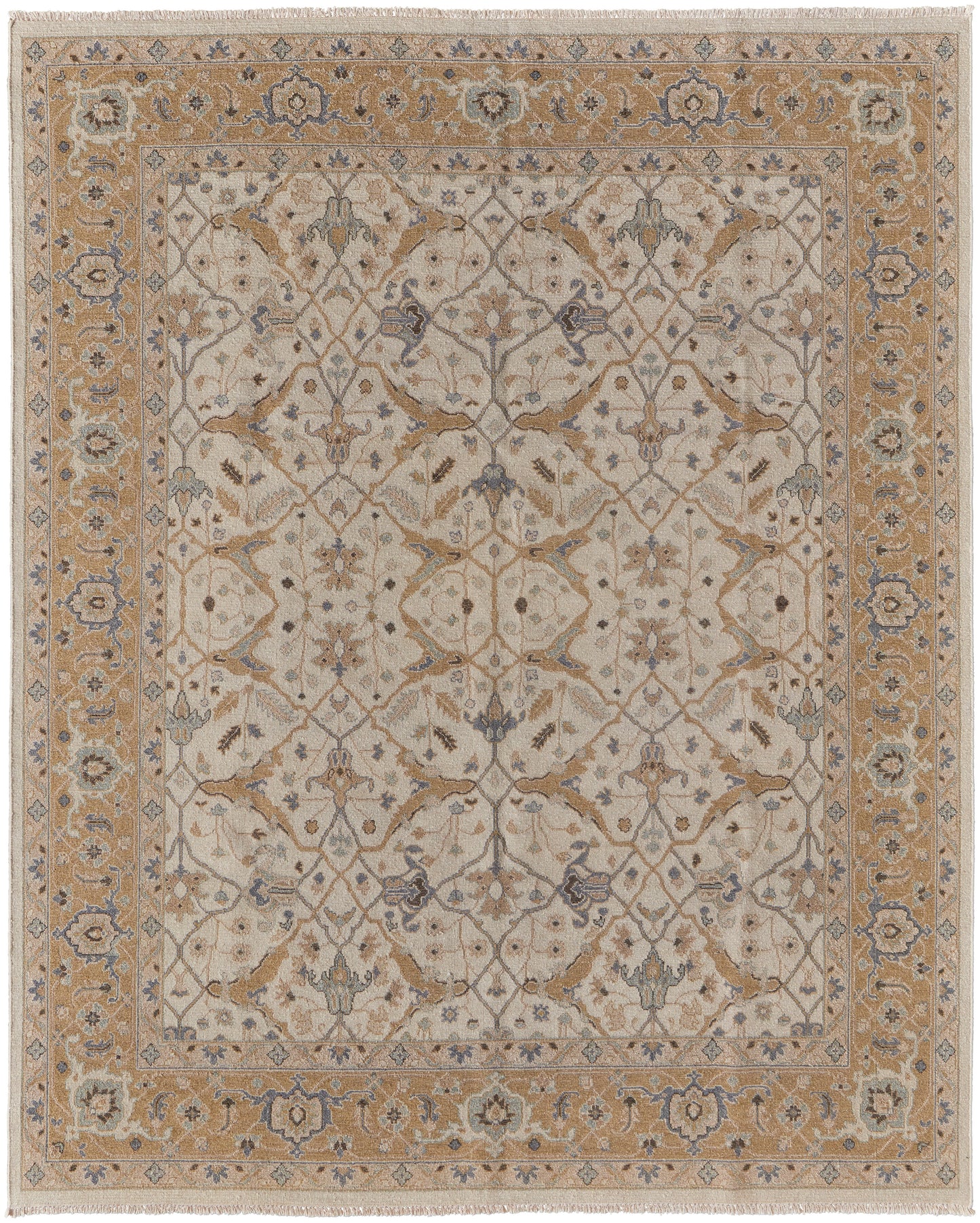 Corbitt Traditional/Classic Ivory/Gold Accent Rug  Feizy Rugs Small Parcel,Feizy Rugs,Corbitt,Ivory/Gold,2' x 3',Accent Rug,Wool,Traditional/Classic,India