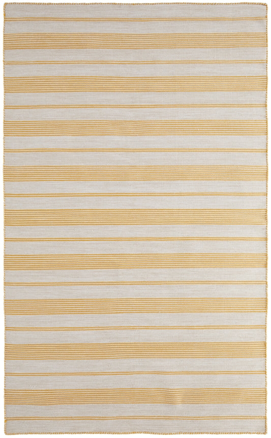 Duprine Transitional/Casual/Nautical & Coastal Yellow/Ivory Accent Rug