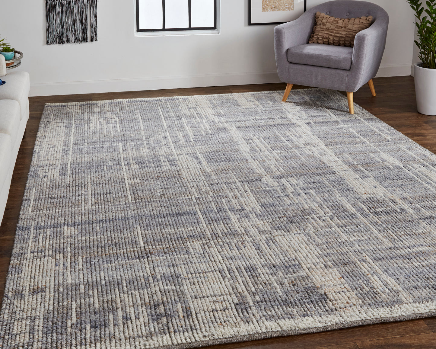 Alford Modern/Industrial/Bohemian & Eclectic Gray/Ivory/Taupe Accent Rug