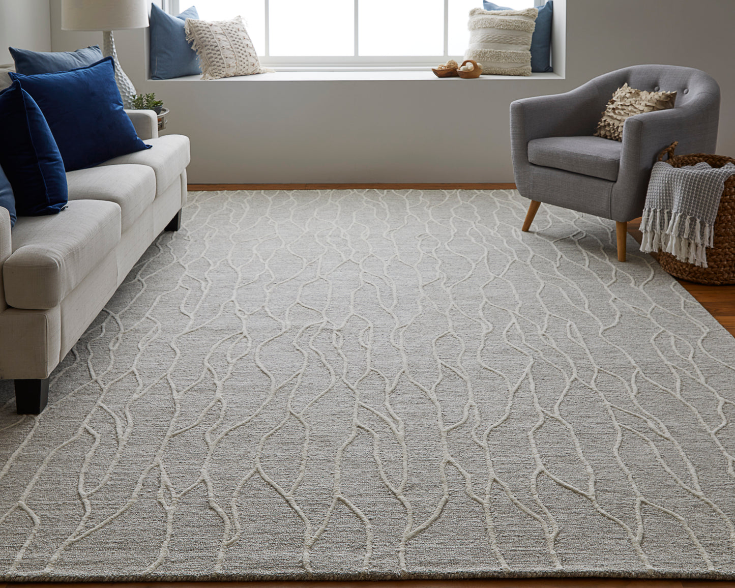 Enzo Transitional/Casual/Natural Taupe/Ivory Accent Rug