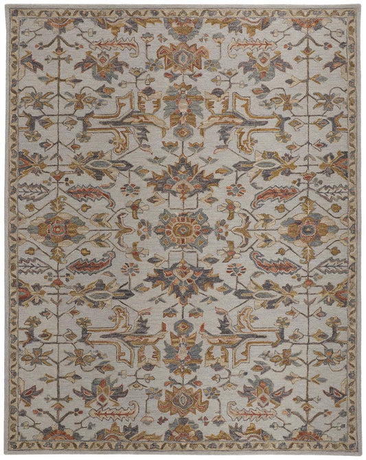 Fallon Traditional/Classic/Casual Gray/Gold Accent Rug  Feizy Rugs Small Parcel,Feizy Rugs,Fallon,Gray/Gold,2' x 3',Accent Rug,Wool,Traditional/Classic/Casual,India