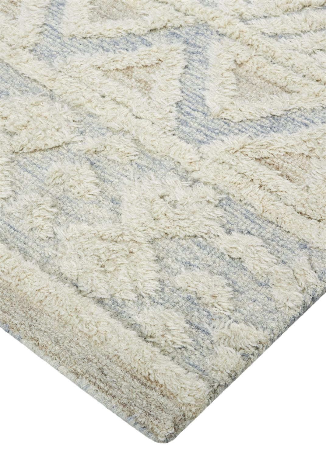 Anica Traditional/Moroccan/Natural Ivory/Blue/Tan Accent Rug