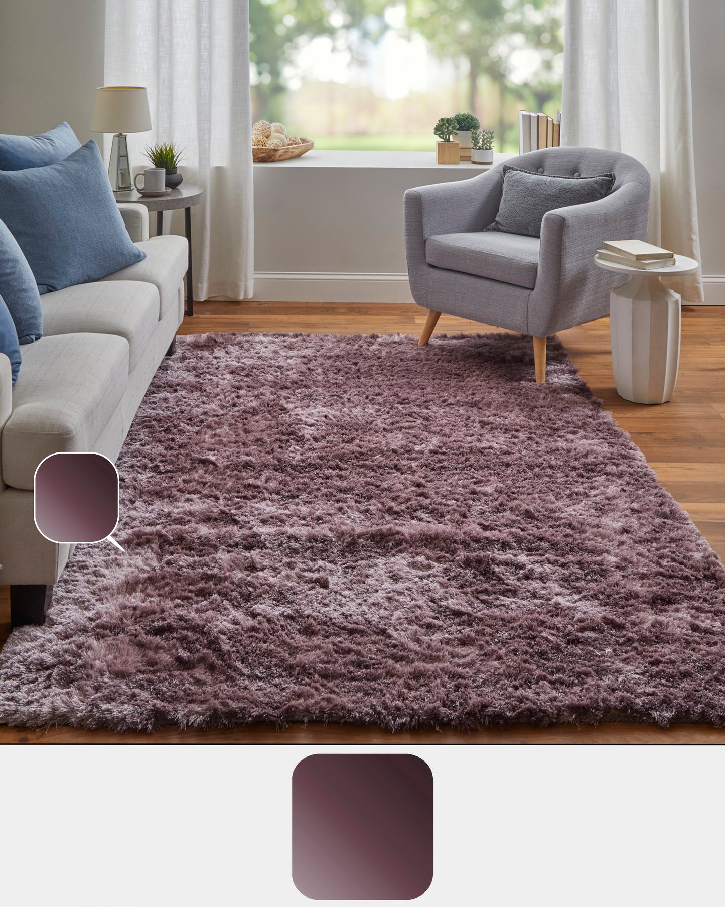 Indochine Modern/Luxury & Glam/Casual Purple/Pink Accent Rug  Feizy Rugs Small Parcel,Feizy Rugs,Indochine,Purple/Pink,3'6" x 5'6",Accent Rug,Polyester,Modern/Luxury & Glam/Casual,China