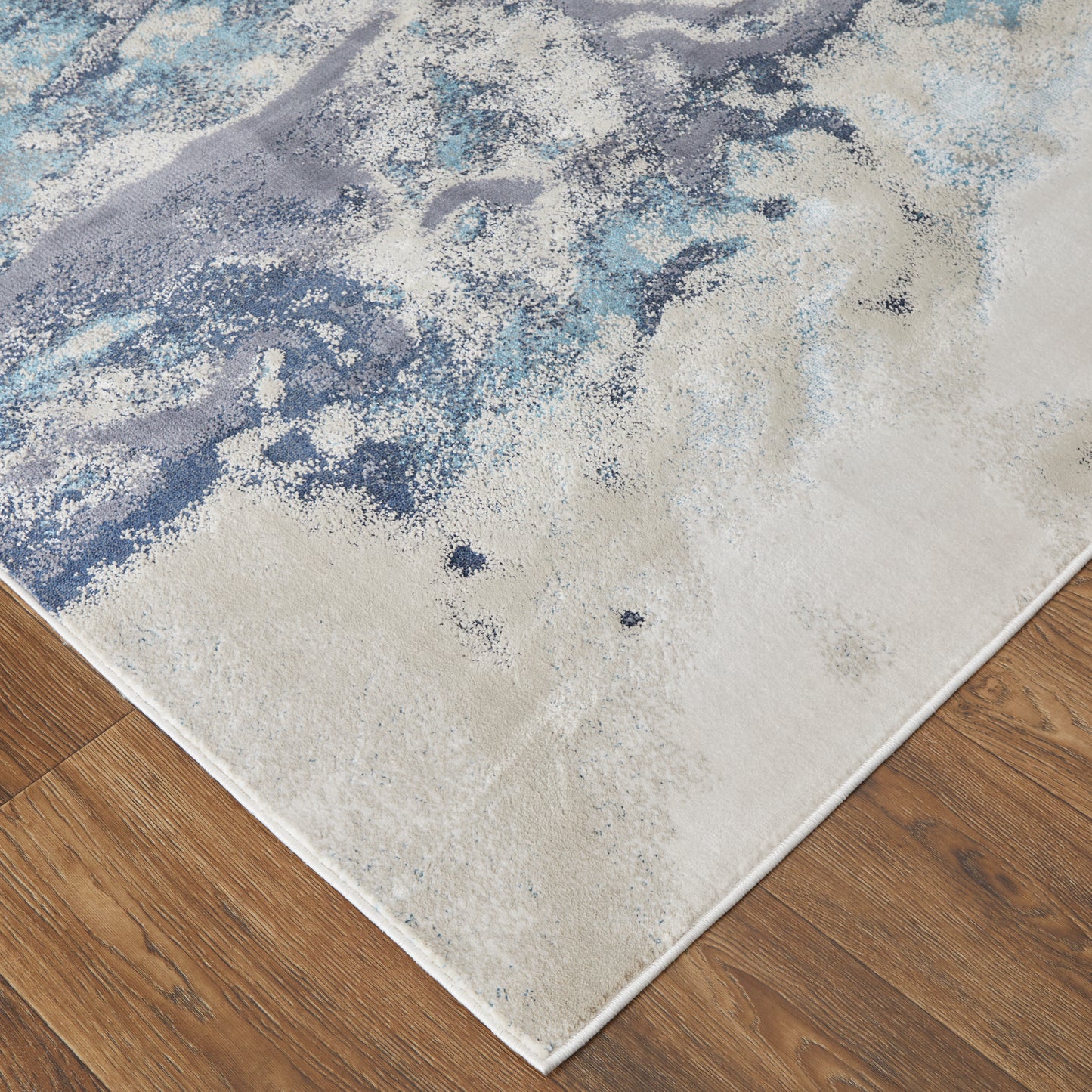 Astra Transitional/Industrial/Casual Blue/Gray/Ivory Runner  Feizy Rugs Small Parcel,Feizy Rugs,Astra,Blue/Gray/Ivory,2'10" x 7'10",Runner,Polyester/Polypropylene,Transitional/Industrial/Casual,Turkey